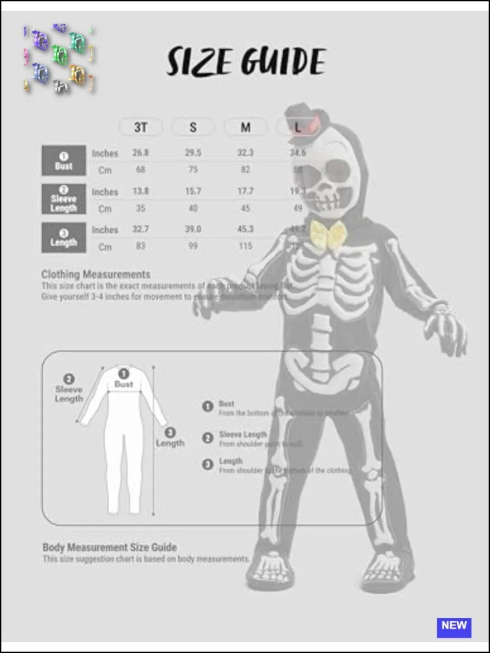 Glow in the Dark Skeleton Costume Jumpsuit Set with Mask and Gloves